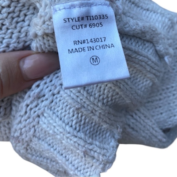 TIME AFTER TIME White/Brown Leopard Pullover Sweater I Size: M - Picture 6 of 8